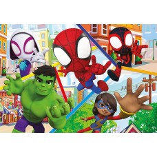 25468zu Spidey si prietenii sai fantastici imagine comestibila din icing pentru ornat tortul 20x15cm